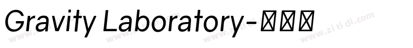 Gravity Laboratory字体转换